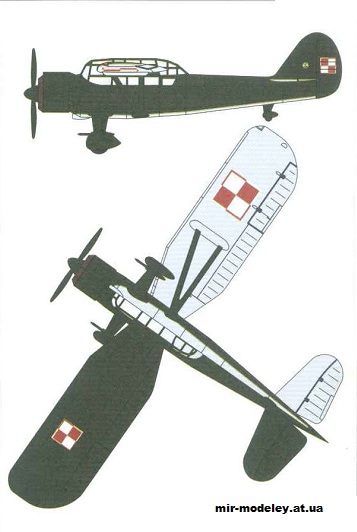 №12467 - LWS-3 Mewa (KEL 035) из бумаги