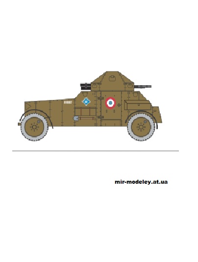 №12444 - AMD Laffly 50 Armoured Car [Kampfflieger] из бумаги