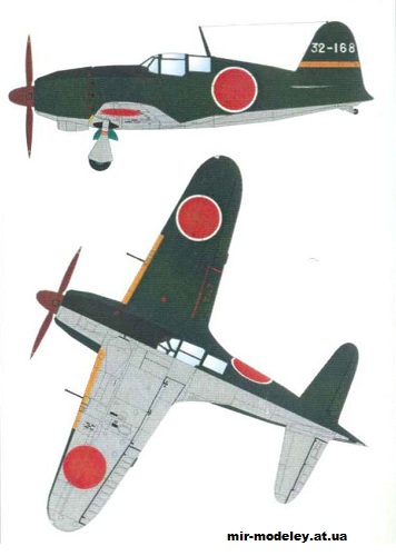 №12477 - Mitsubishi J2m3 Raiden [KEL 083] из бумаги