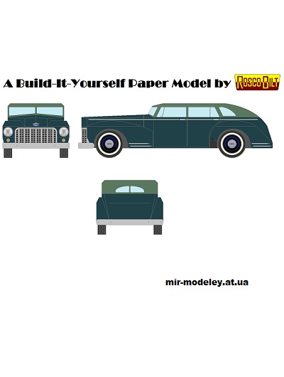 №12666 - AB07 - Aerosedan (Mccool Papercraft) из бумаги