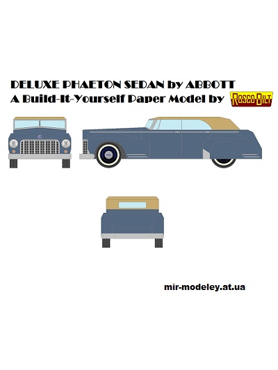 №12662 - AB04 - Phaeton (Mccool Papercraft) из бумаги