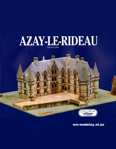 №12624 - Азо-ле-Ридо / Azay-le-Rideau (L'Instant Durable 05) из бумаги