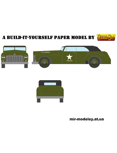 №12663 - AB04M - Phaeton Staff Car (Mccool Papercraft) из бумаги
