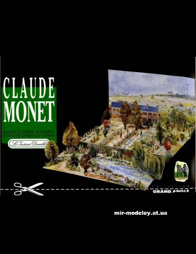 №12652 - Claude Monet - House and gardens of Giverny (L'Instant Durable) из бумаги