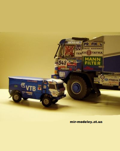№12765 - КамАЗ Дакар (12 вариантов) (Oktan) из бумаги