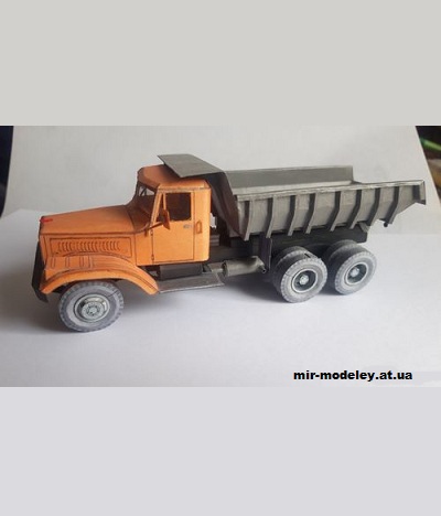 №12775 - КрАЗ-256 (Oktan - Savage - Nova - Soldat) из бумаги