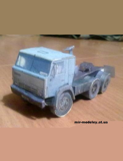 №12772 - КамАЗ-5410/6460 с прицепом (Oktan) из бумаги