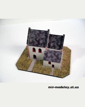 №12893 - Hypotetická rekonstrukce kostela v Tasově [Pavel Styl] из бумаги