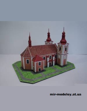 №12853 - Farní kostel sv. Bartoloměje v Rozsochách [Pavel Styl] из бумаги