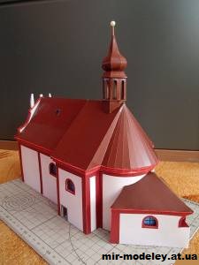 №12854 - Kostel nejsvětější trojice ve Žďáru nad Sázavou [Pavel Styl] из бумаги