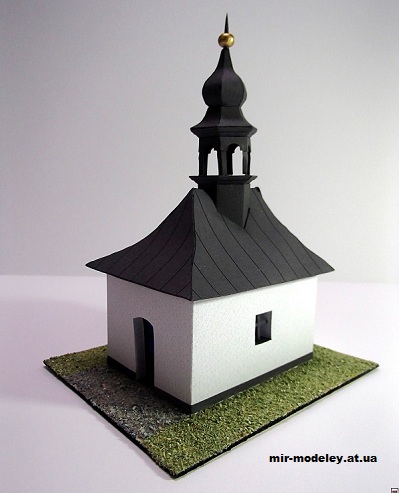 №12871 - Kaple Panny Marie ve Vysokem (Pavel Styl) из бумаги