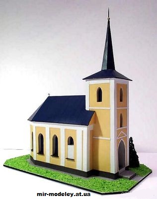 №12850 - Kaple Panny Marie Sedmibolestne (Pavel Styl) из бумаги