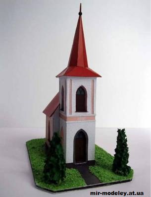 №12882 - Kaple sv. Petra a Pavla ve Veselicku (Pavel Styl) из бумаги