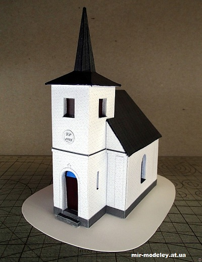 №12866 - Xасовня св. Прокоп в селе Пикарец. / Pikarec (Pavel Styl) из бумаги