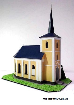 №12879 - Kaple Panny Marie Sedmibolestne (Pavel Styl) из бумаги