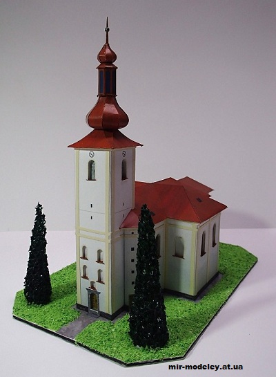 №12885 - Kostel sv. Vavrince v Bohdalove [Pavel Styl] из бумаги