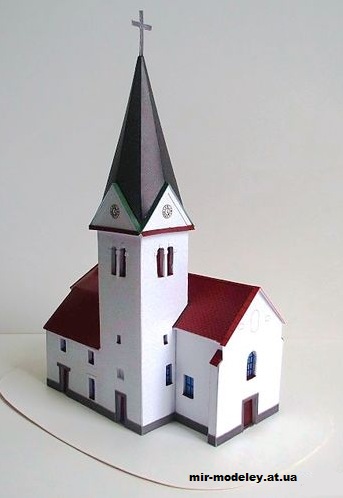 №12869 - Церковь св. Лаврентия / Cerkev sv. Lovrenca (Pavel Styl) из бумаги