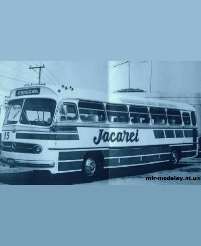 №12840 - Mercedes-Benz O-321 Jacarei (Paperoom) из бумаги