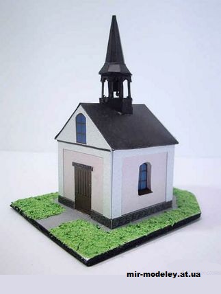 №12881 - Kaple sv. Anny v obci Melkovice (Pavel Styl) из бумаги