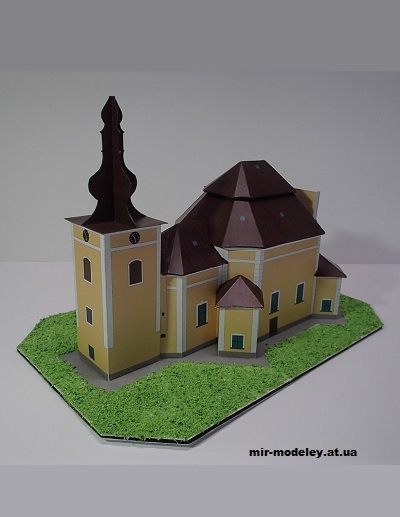 №12880 - Kostel Navstiveni Panny Marie v Obyctove [Pavel Styl] из бумаги