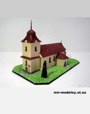№12890 - Kostel sv. Markéty v Dolní Bobrové [Pavel Styl] из бумаги