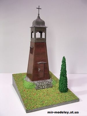 №12911 - Звонница в Шпиндлерув-Млин / Zvonička Špindlerův Mlýn (Pavel Styl) из бумаги