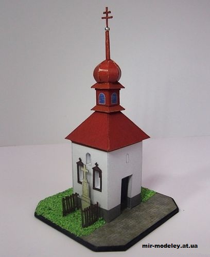 №12905 - Kaple ve Vidoníně (Pavel Styl) из бумаги