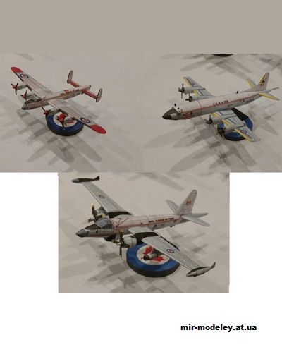 №12996 - Патрульные самолёты ВВС Канады (Bruno VanHecke - Brent) из бумаги