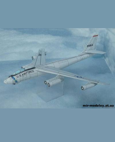 №12966 - Boeing B-47 Stratojet (Bruno VanHecke) из бумаги