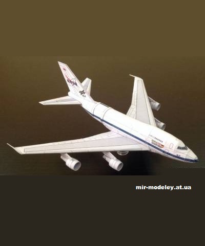 №12979 - Boeing B-747SP DLR SOFIA (Bruno Vanhecke - Jaromir Smid - BeBe) из бумаги
