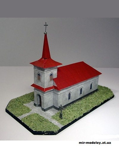 №12901 - Kaple svaté Anny v Nové Vsi u Nového Města na Moravě (Pavel Styl) из бумаги