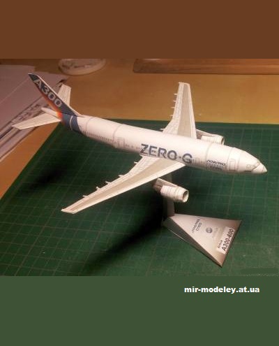№12941 - Airbus A300-600 Zero G (Bruno VanHecke) из бумаги