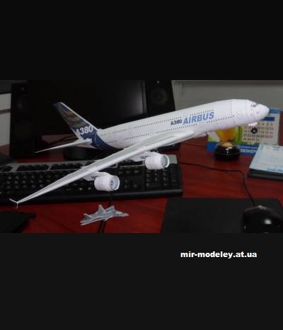 №12946 - Airbus A380-800 Prototype (Bruno VanHecke) из бумаги