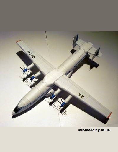 №12958 - Антонов Ан-22 Антей / An-22 (Bruno VanHecke - LitNik) из бумаги