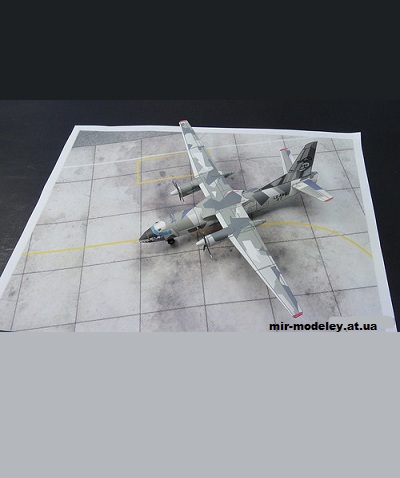 №12950 - Антонов Ан-26 / An-26 (Bruno VanHecke - TigerTony) из бумаги