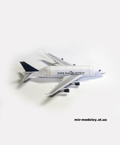 №12977 - Boeing 747 Dreamlifter (Large Cargo Freighter, LCF) (Bruno VanHecke) из бумаги
