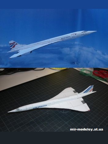 №12997 - BAe Concorde (14 вариантов) (Bruno VanHecke) из бумаги