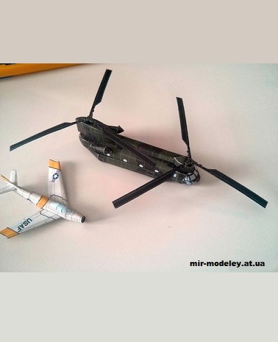 №12990 - Boeing CH-47 Chinook (Bruno VanHecke) из бумаги