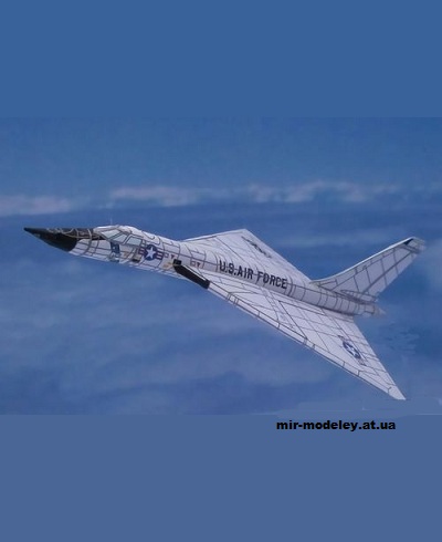 №12970 - Convair B-58 Hustler (Bruno VanHecke) из бумаги