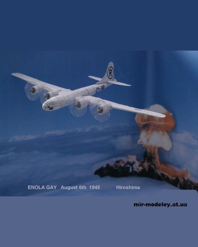 №12991 - Boeing B-29 Superfortress / Tu-4 & Bell X1 (Bruno VanHecke) из бумаги