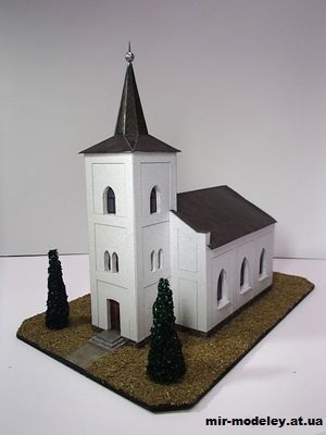 №12912 - Evangelický kostel ve Škvorci (Pavel Styl) из бумаги