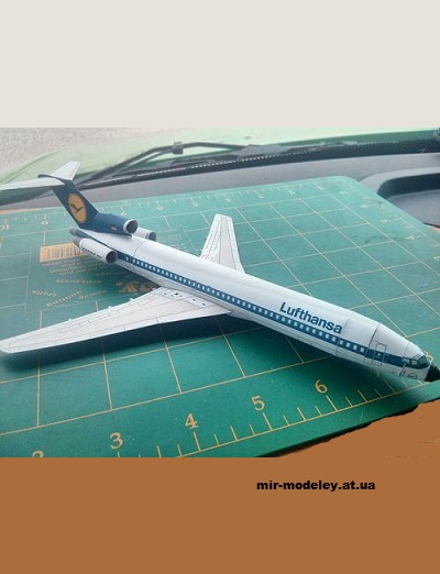 №12976 - Boeing B727 - 13 вариантов (Bruno VanHecke) из бумаги