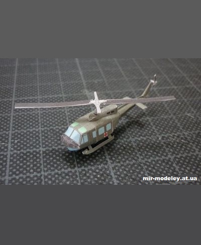 №12971 - Bell UH-1B/UH-1D/UH-1N/Agusta-Bell AB-212 (Bruno VanHecke) из бумаги