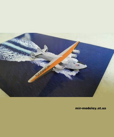 №12972 - Boeing 314 Pan American Airways (Bruno VanHecke) из бумаги