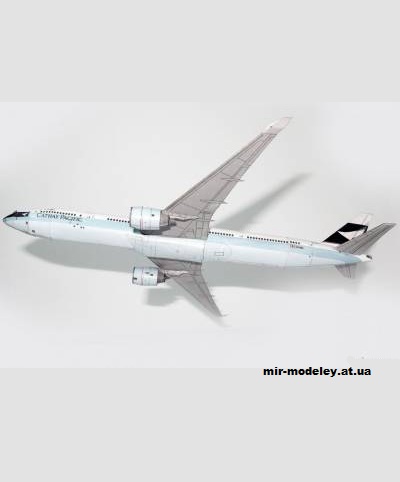 №12986 - Boeing 777-300 Cathay Pacific (Bruno VanHecke - Croden) из бумаги