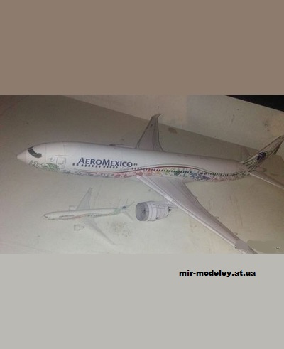 №12982 - Boeing 787-900 Aeromexico Quetzalcoatl (Bruno VanHecke - Juan201) из бумаги