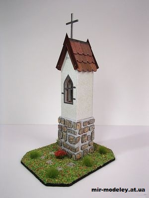 №12914 - Kaplicka sv. Huberta v Obyčtově (Pavel Styl) из бумаги