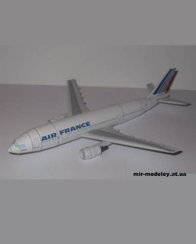№12940 - Airbus A300-600 Air France (Bruno VanHecke) из бумаги