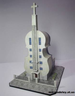 №12906 - Kostel ve městě Fo-šan v čínské provincii Kuang-tung из бумаги