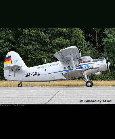 №13080 - Antonov An-2 Deutsche Lufthansa (Bruno VanHecke - TigerTony100) из бумаги